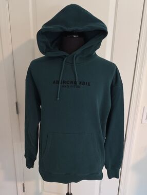 Abercrombie & Fitch Deep Teal Pullover Hoodie